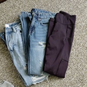 Stylish Blue and Black Women's Jeans